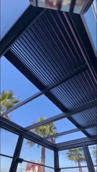 Réalisation Aluminium Tanger · Pergola bioclimatique